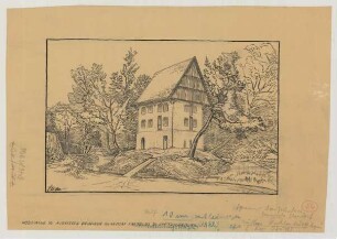 Averfehrden bei Glandorf ([Landkreis Iburg]): Freigut Högemann. Speicher (Schaubild)