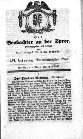 43. Stueck, 26. October 1857