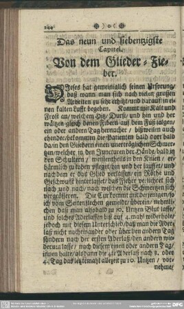 Das neun und siebentzigste Capitel. Von dem Glieder-Fieber