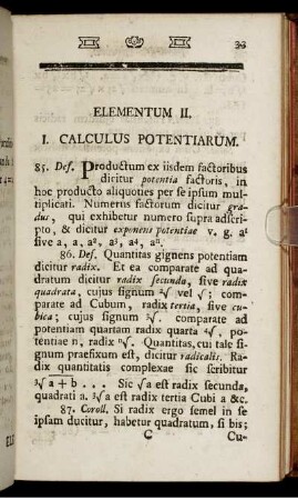 Elementum II.