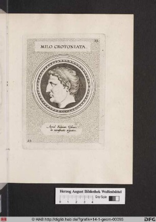 Porträt des Milon von Kroton.