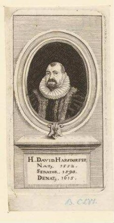 David (I.) Harsdörffer, Ratsherr; geb. 1552; gest. 1615