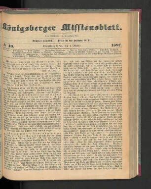No 10. 1897.