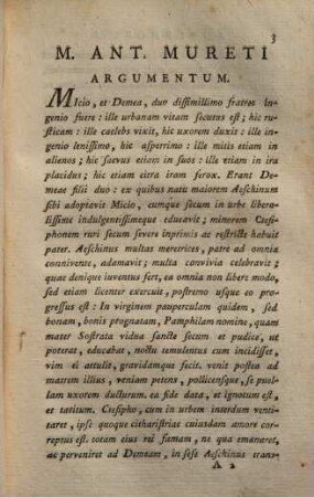 Publii Terentii Afri Comoediae Sex : Novissime Recognitae Cum Selecta Varietate Lectionum Et Perpetua Annotatione ; Accedit Index Latinitatis Cum Interpretatione, 2