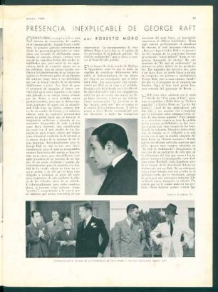Presencia inexplicable de George Raft