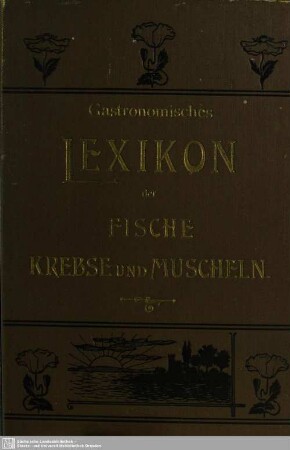 Gastronomisches Lexikon der Fische, Krebse und Muscheln
