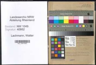 Entnazifizierung Walter Lachmann , geb. 21.05.1905 (Lehrer)