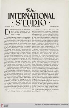 Dutch pictures in the Hudson-Fulton exhibition at the Metropolitan Museum Of Art