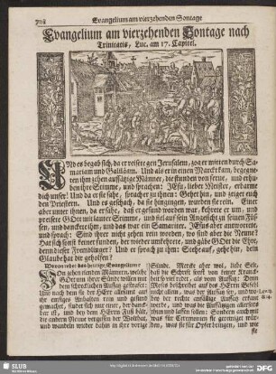 [Evangelium und Epistel am vierzehenden Sontage nach Trinitatis]