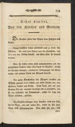 Erstes Capitel. Von den Knochen und Muskeln