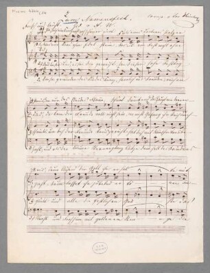 Terzette für Männerstimmen - BSB Mus.ms. 4744-14