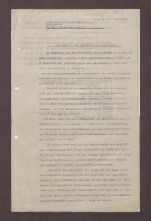 Schreiben von Wilhelm Groener zur Lage an der Westfront am 02.11.1918