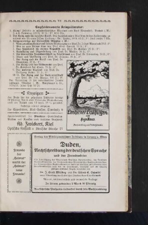 Empfehlenswerte Kriegsliteratur