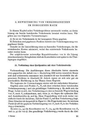 5. Erweiterung von Verkehrsnetzen im homogenen Raum