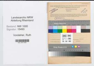 Entnazifizierung Ruth Vorsteher, geb. 04.04.1921 (Postangest.)