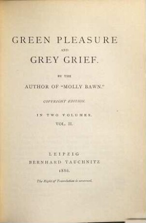 Green pleasure and grey grief, 2