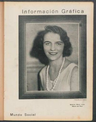 Mundo social : Señorita Maria Luisa Marcó del Pont