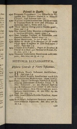 135-158, Historia Generalis & Veteris Testamenti - De Potestate Ecclesiastica