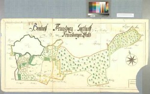 [Franzburg (Frantzborg) , Franzburger Wald , Neubauhof (Bauhof) Amt/Distrikt Franzburg] Bouhoff Fransborg Och Garthoff Ampt Fransborg sampt Fransborger Wald