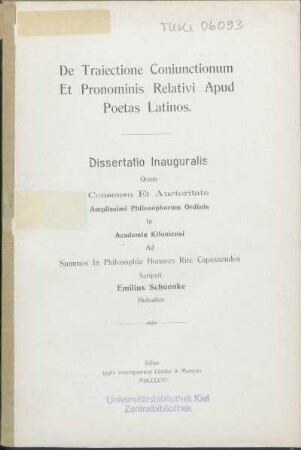 De traiectione coniunctionum et pronominis relativi apud poetas Latinos