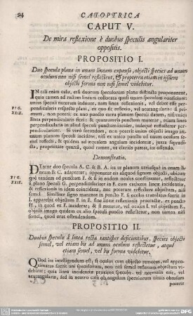 CAPUT V. De mira reflexione e duobus speculis angulariter oppositis.