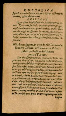 Aliud paradigma ... ut bellum suscipiant contra Turcam.