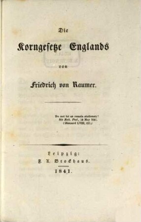 Die Korngesetze Englands
