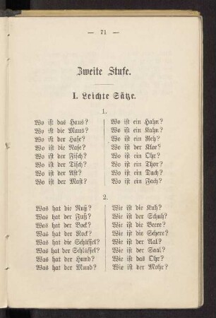 Zweite Stufe.