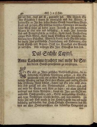 Das Sechste Capitel. - Das Zehende Capitel.