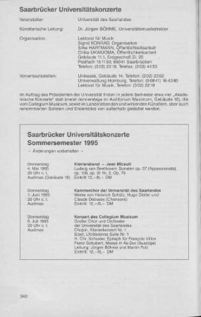 Saarbrücker Universitätskonzerte