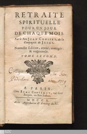 Tome Second: Retraite Spirituelle Pour Un Jour De Chaque Mois