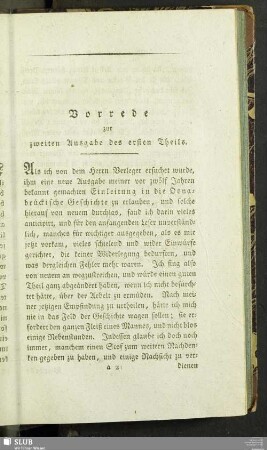 Vorrede zur zweiten Ausgabe des ersten Theils