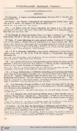 9. Naturwissenschaft, Medizin (Nr. 704-759)