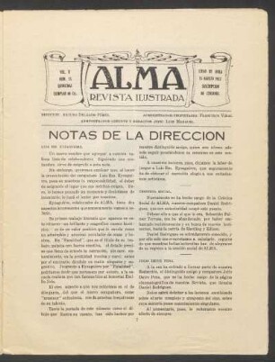 Notas de la dirección