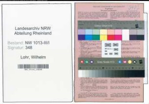 Entnazifizierung Wilhelm Von Lohr , geb. 07.02.1898 (Schlosser)
