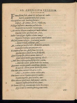 Ad Georgium Feigium Laubanum.