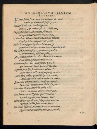 Ad Georgium Feigium Laubanum.
