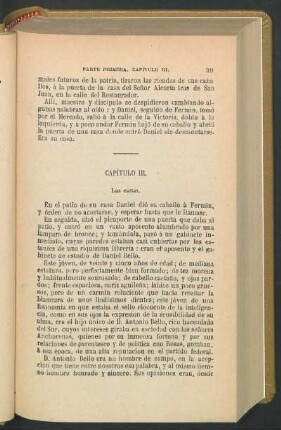 Capítulo III. - Las cartas.