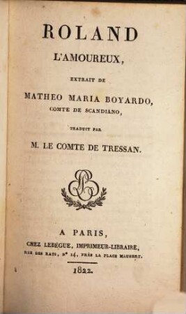 Roland l'amoureux