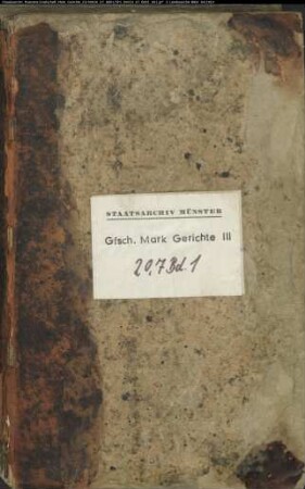 Hypothekenbuch des Kirchspiels Welver (Ehningsen, Flerke, Klotingen, Loh, Meyerich, Recklingsen, Welver) Bd. 1