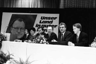 Freiburg im Breisgau: Abschlusswahlkampfveranstaltung der CDU mit Ministerpräsident Lothar Späth