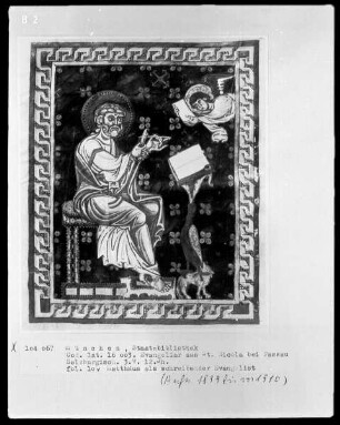 Prachtevangeliar — Evangelist Matthäus, Folio 10verso