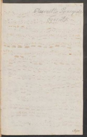Konzerte; cl, orch; Es-Dur