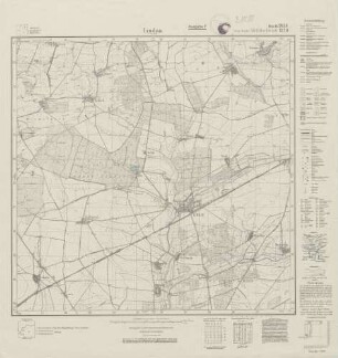 3938 (alte Nr.: 2170) Lindau i. Anhalt, Meßtischblatt (4cm - Karte)