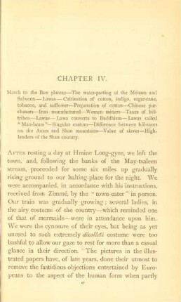 Chapter IV. March to the Baw plateau ...
