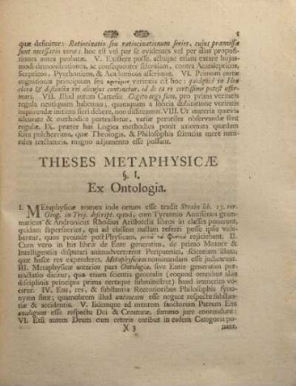 Theses metaphysicæ.