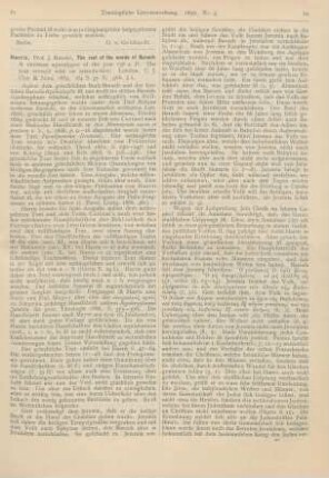 81-83 [Rezension] Harris, J. Rendel, The rest of the words of Baruch: A christian apocalypse of the year 136 a. D. The text revised with an introduction