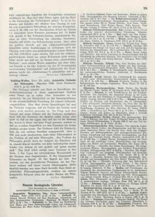 77 [Rezension] Schilling-Wollny, Kurt, Aristoteles' Gedanke der Philosophie