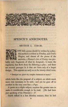 Anecdotes, observations, and characters, of books and men
