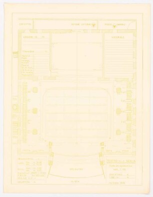 Teatro »Piccola Scala«: Grundriss 1:100